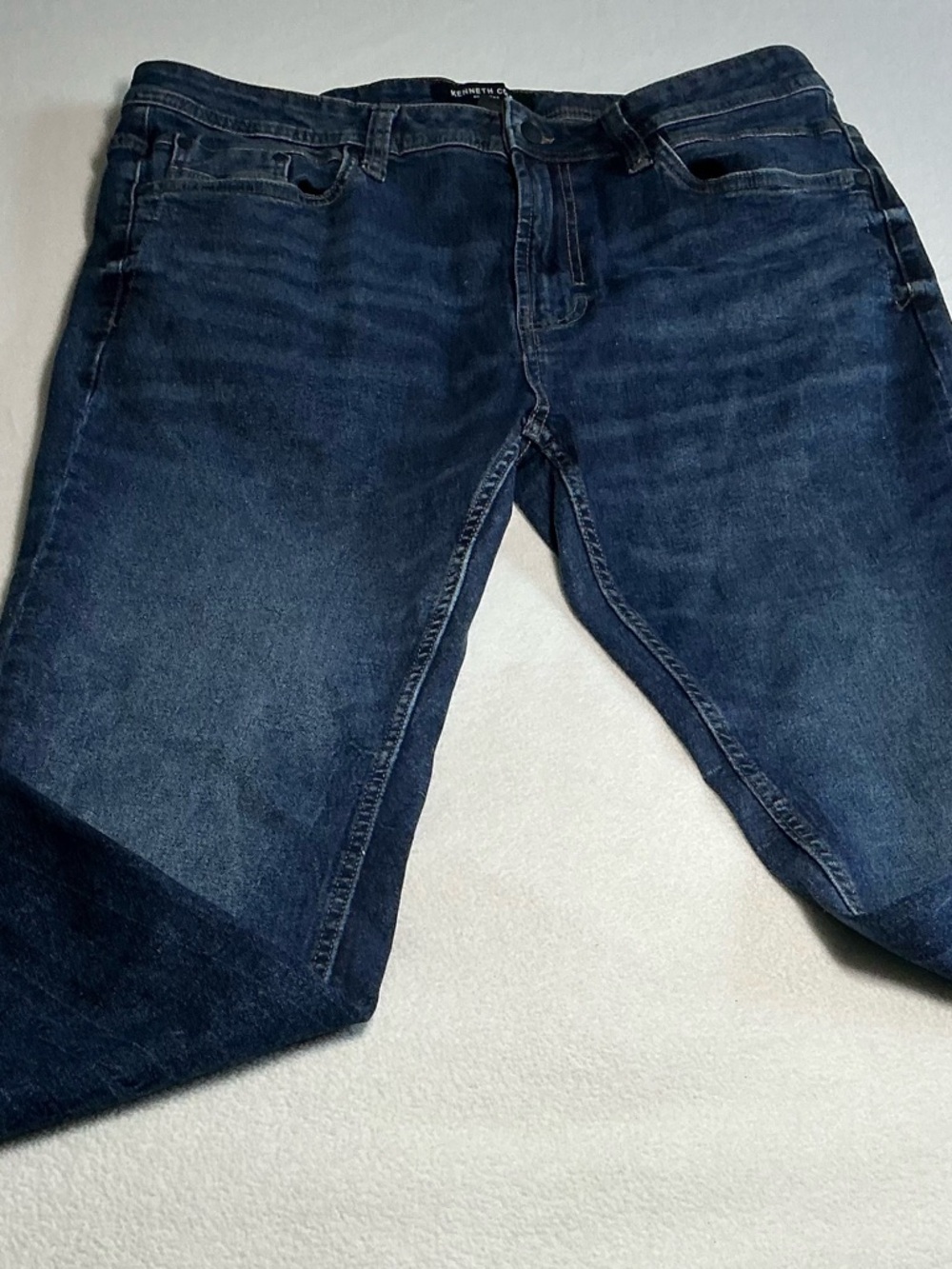 Kenneth Cole Indigo Straight-Leg Jeans slim fit